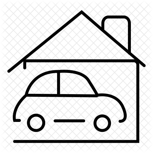 Cars Icon - Line Art (512x512)