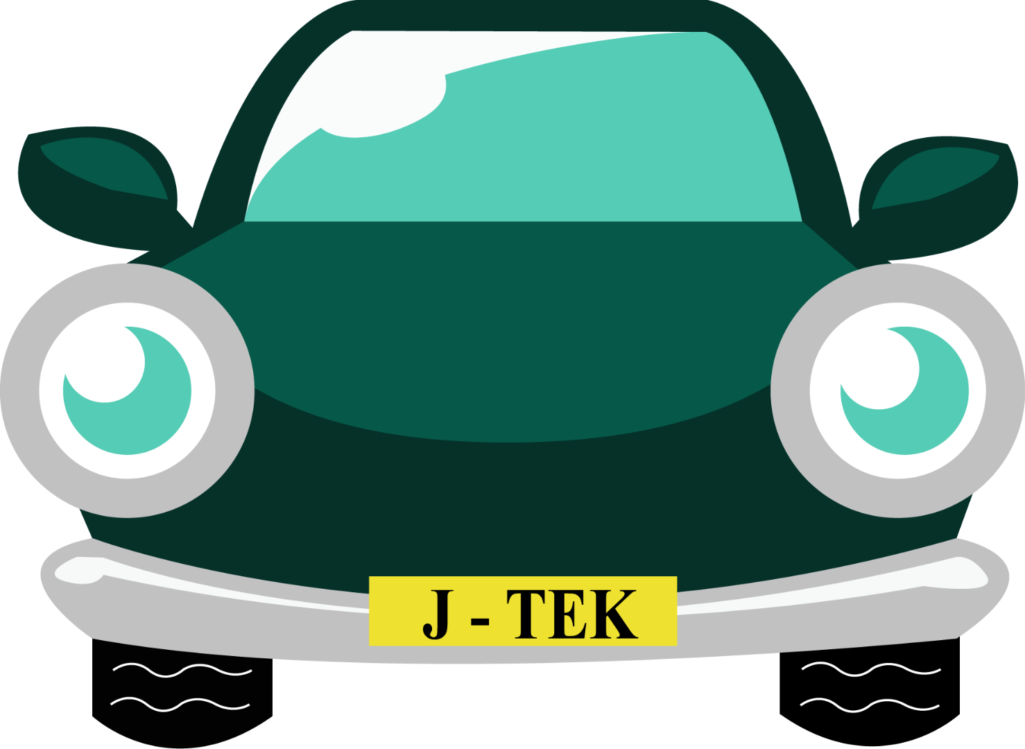 Cartoon Car With J-tek Number Plate - Cartoon Car With J-tek Number Plate (1478x1080)