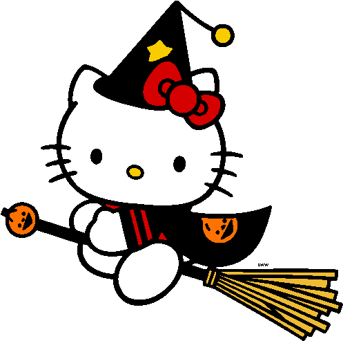 Hello Kitty Halloween Clipart - Hello Kitty Halloween Clipart (517x504)
