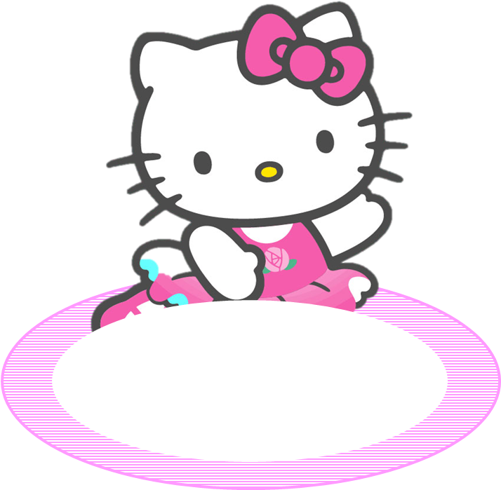Hello Kitty Clip Art - Hello Kitty Name Tag (861x717)