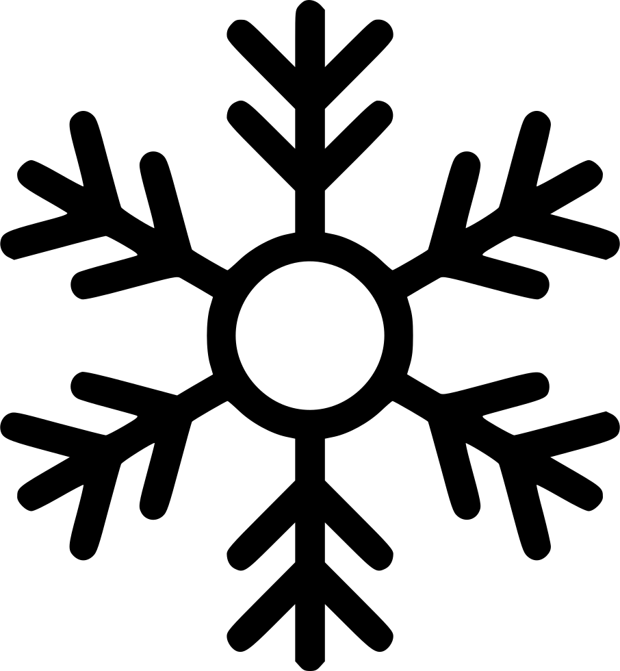 Flake Snow Weather Comments - Geometric Snowflake (906x980)