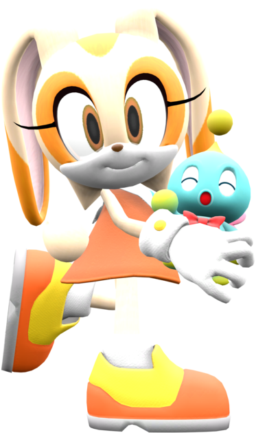 Cream Cheese By Chikosanxd - Cream The Rabbit 3d (1063x751)