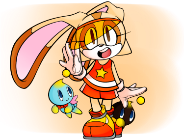 Cream, Cheese, And Chocola - Cream The Rabbit (400x306)