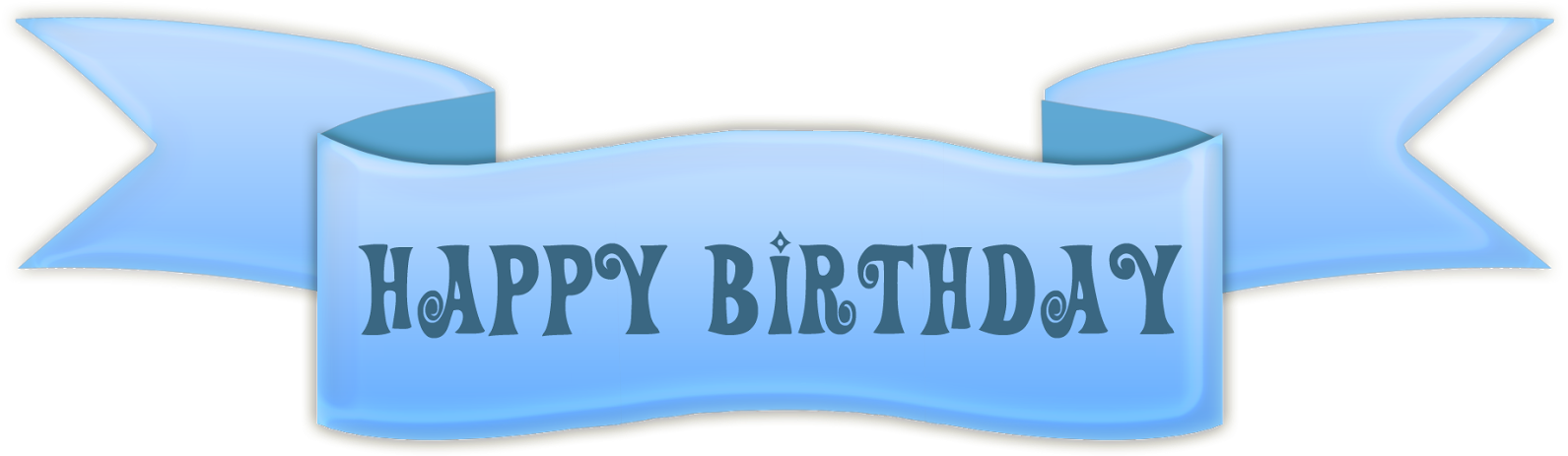 Transparent Happy Birthday Banner Clipart - Happy Birthday Banner Transparent (1600x467)
