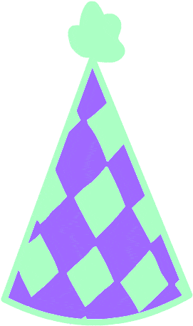 Birthday Hat Gif - Animated Party Hat Gif (300x468)
