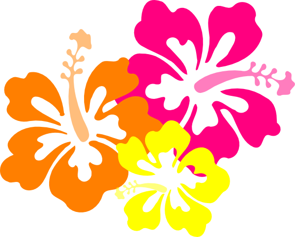 Hawaiian Clip Art Free Printables Free Clipart - Hawaiian Flowers Clip Art (600x482)