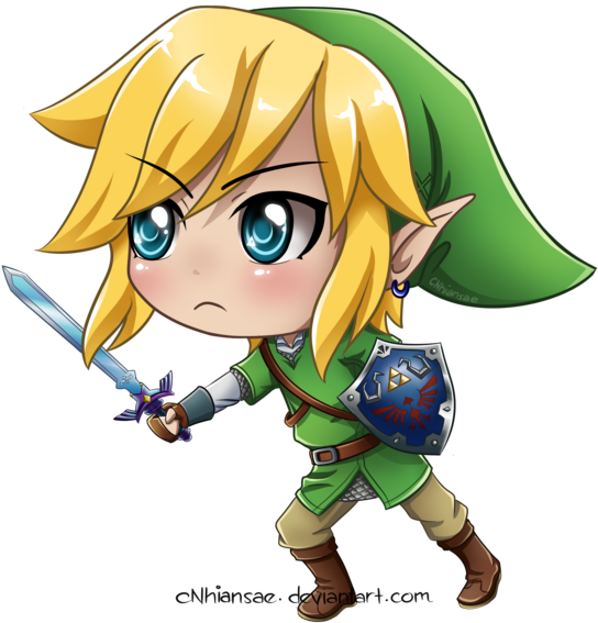 Chibi Link By Cnhiansae - Zelda Link Anime Chibi (600x736)
