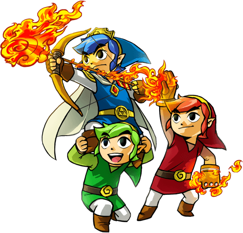 Link Legend Of Zelda [1 - Zelda Triforce Heroes Link (484x464)