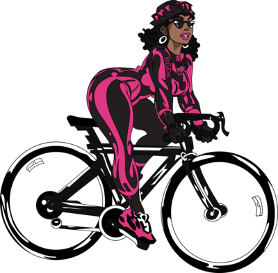 "these Hips Were Made For Cycling" Tee - Black Girls Do Bike (400x392)