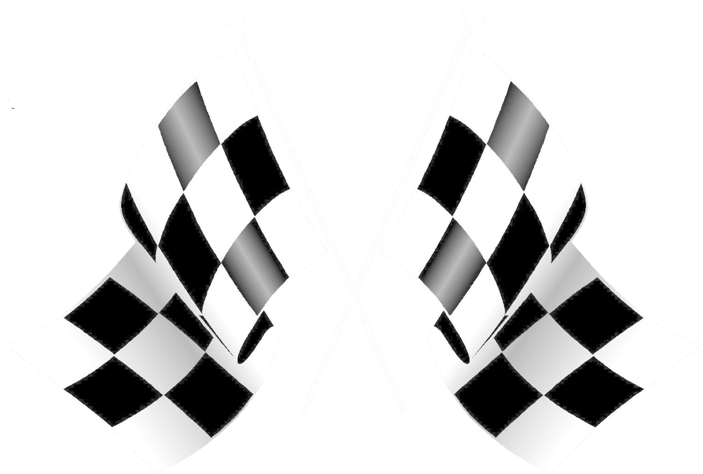 Racing Flags Clip Art - Happy Birthday Checkered Flag (1501x1037)