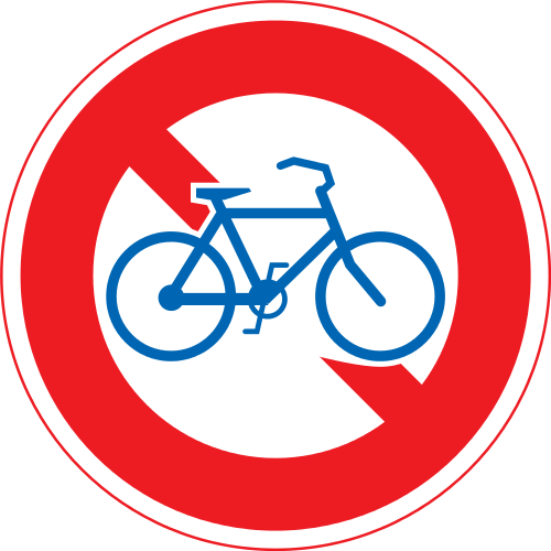 No Bicycles - No Bicycles Allowed Sign (500x500)