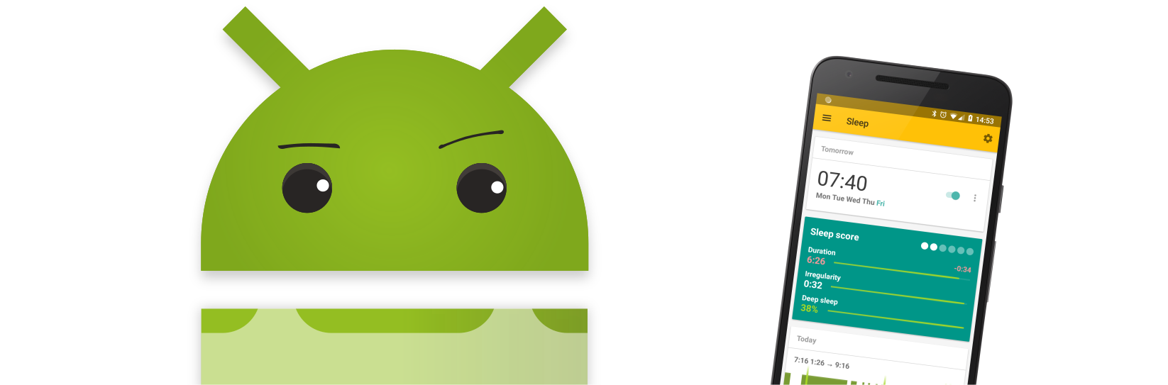 Shiny & New Sleep As Android - Android (1646x543)