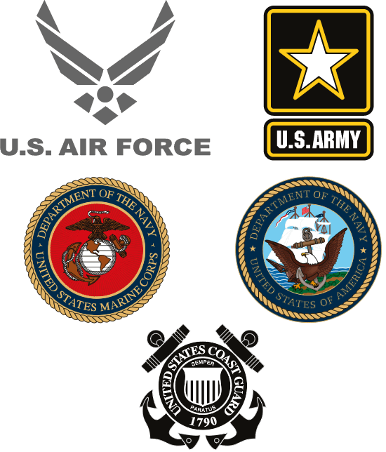 American Armed Forces Logo 3 By Tara - Different Branches Of The Military (550x644)