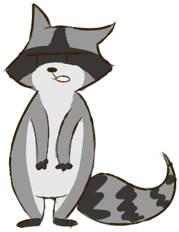 Disappointed Raccoon By Mareckirawr - Cartoon (405x382)