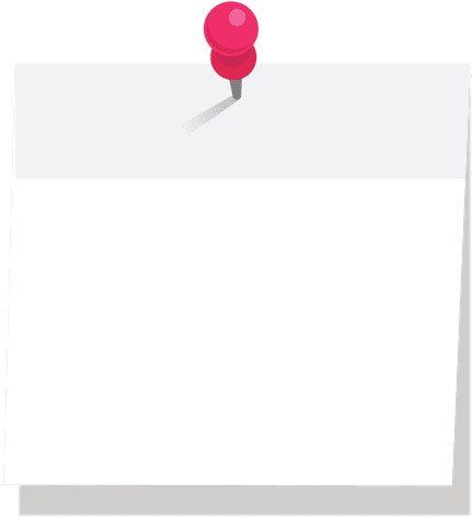 Pinned White Sticky Note Transparent Png - Sticky Note Png White (512x512)