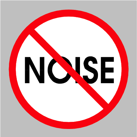 Noise Clipart Pollution Background - No Noise (463x464)
