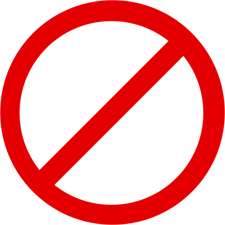 No Left Turn Sign Png (454x454)