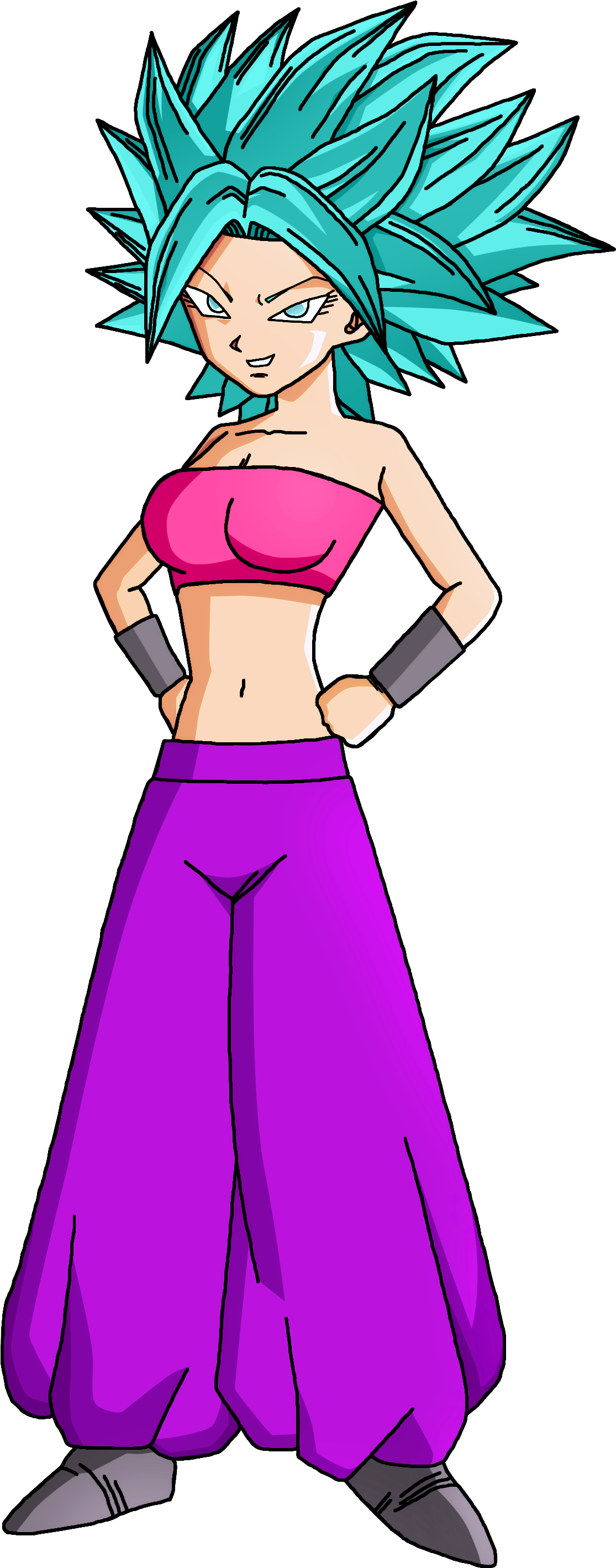 Aspiringcreator 12 2 Super Saiyan Blue Caulifla/mssg - Super Saiyan Blue Caulifla (2664x2890)