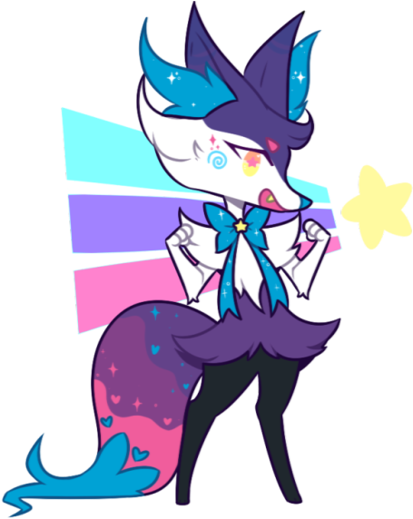 A Braxien With Cosmog Colors - Illustration (500x575)