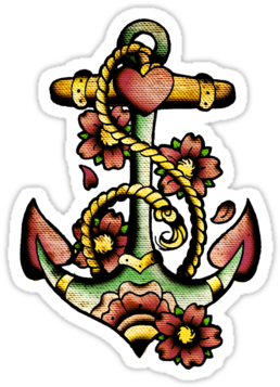 Old School Anchor Tattoo Designs (375x360)
