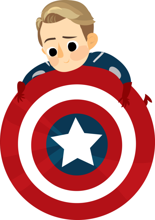 Captain America Logo Clip Art - แฟน อาร์ต กัปตัน อเมริกา (500x711)