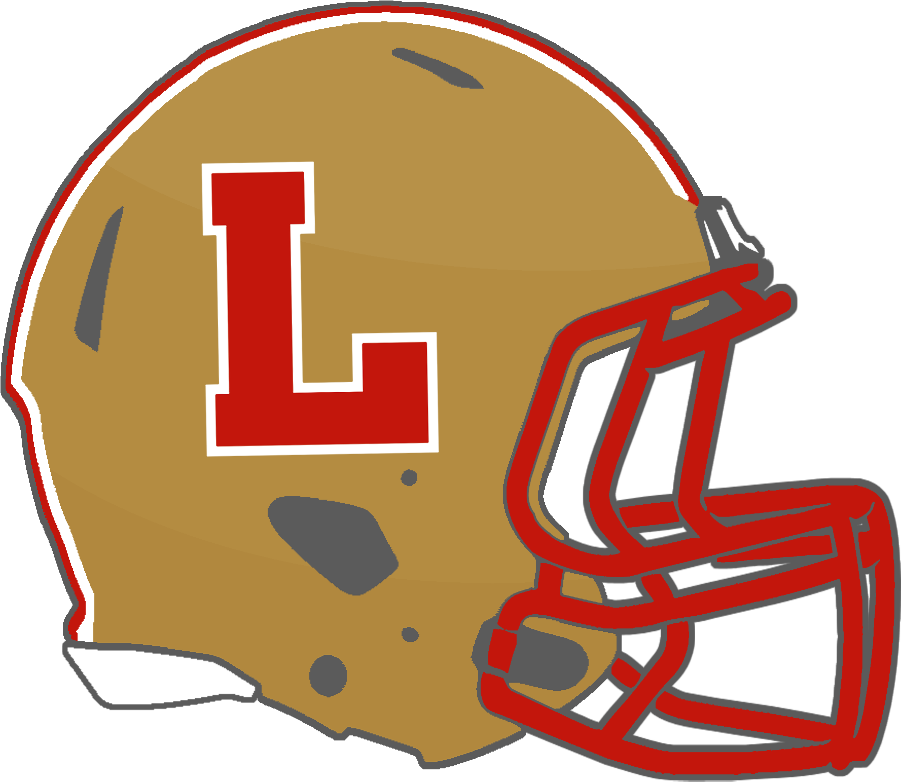 Grenada Chargers - Mississippi State Football Helmet (1800x1565)