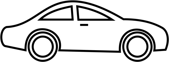 Transportation - Car Clipart Black And White (650x406)