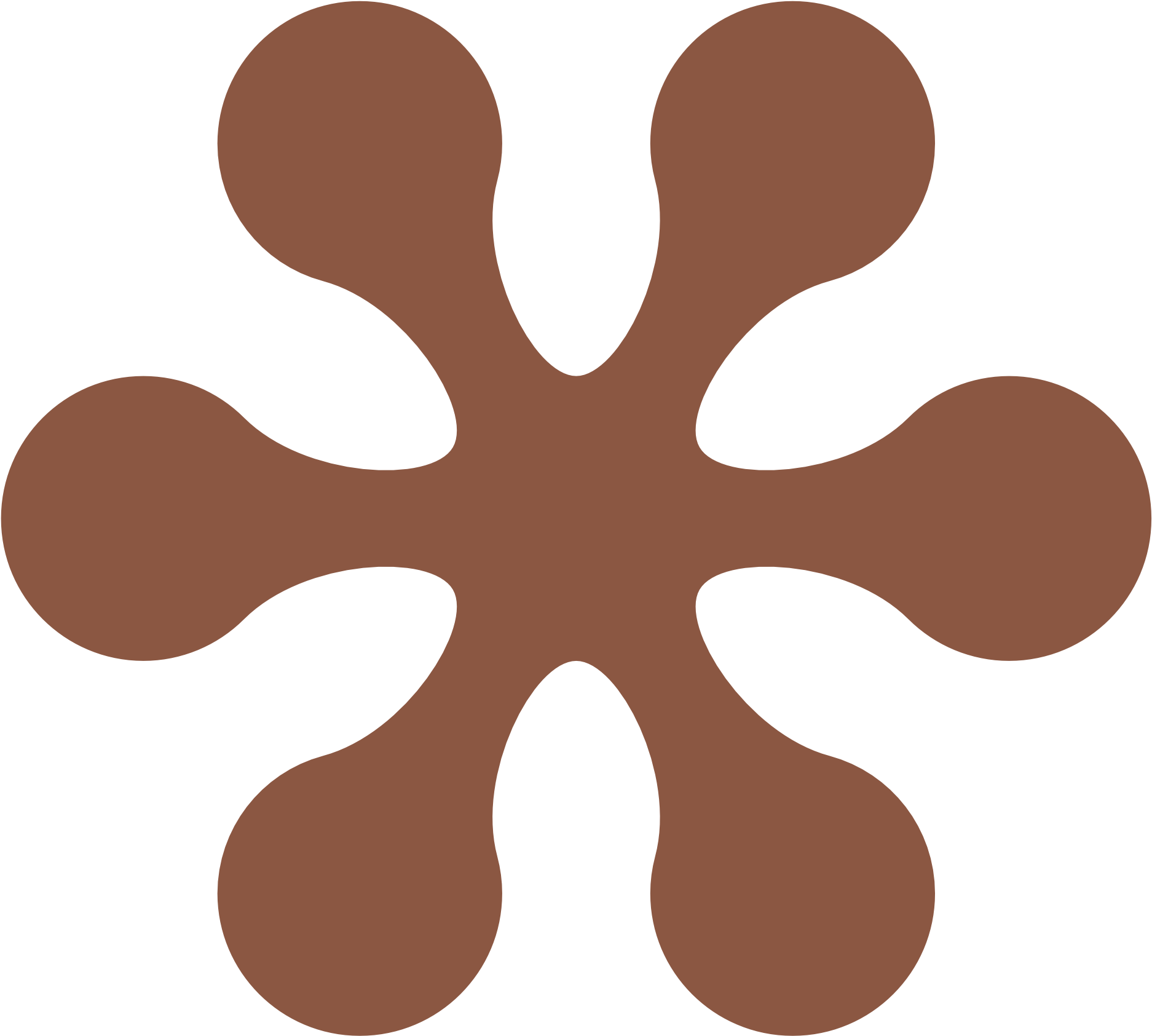 Retro Flower 3 Color Colour Light Salmon 4 Peace Xochi - Flower Svg (1969x1952)