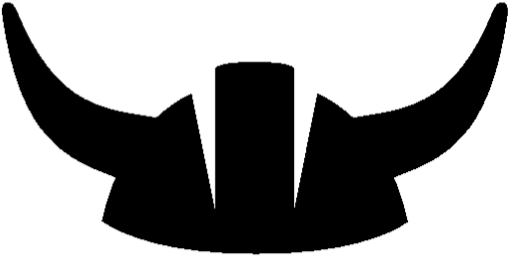 Beware Of The Horns - Viking Helmet Black And White (507x276)