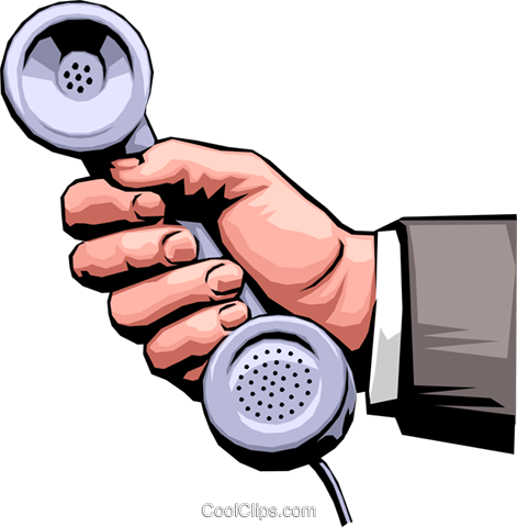 Hand Holding Phone - Clip Art (471x480)