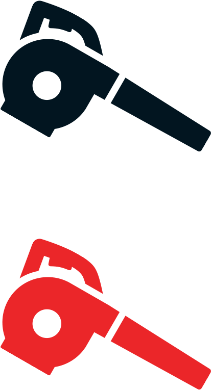 Landscape Clipart Leaf Blower - Leaf Blower Clipart (458x916)