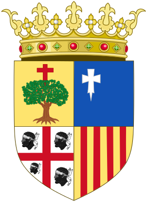 Kingdom Of Aragon - Aragon Coat Of Arms (300x416)