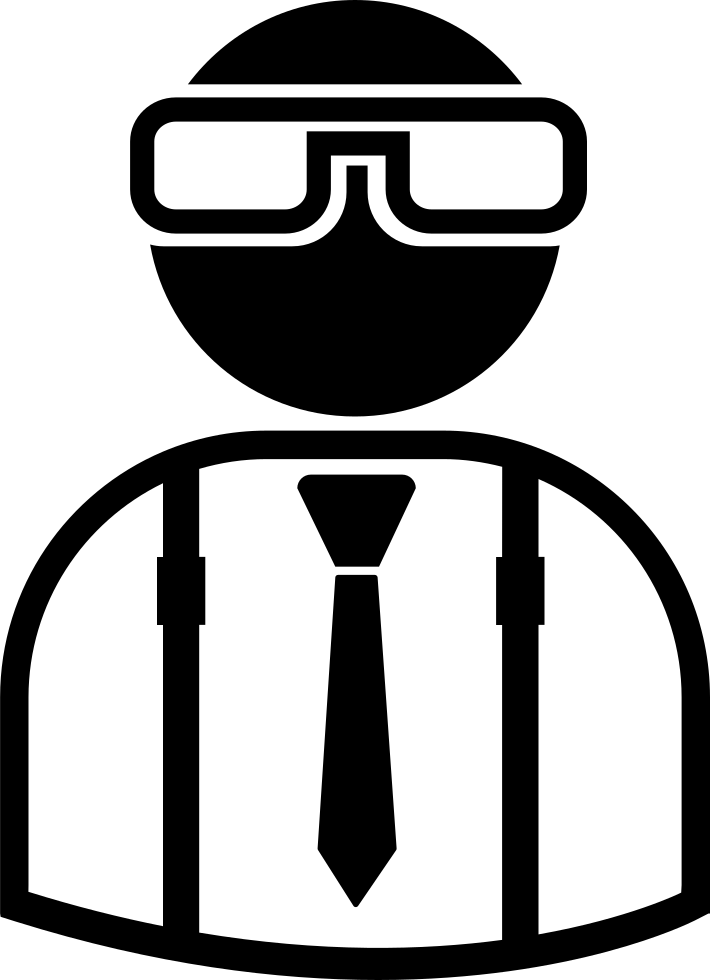 Stockbroker Wearing Glasses Suit And Tie Comments - Corredor De Bolsa Png (710x980)