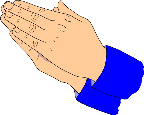Praying Hands Clip Art Free Download Free - Praying Hand Clip Art (500x399)