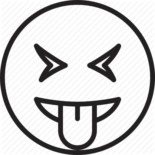 Tongue Smiley Face - Smiley (512x512)