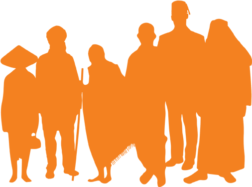 Mission Clipart Group Prayer - Silhouette (505x395)