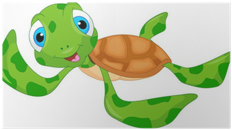Sea Turtle Vector Cartoon (400x400)