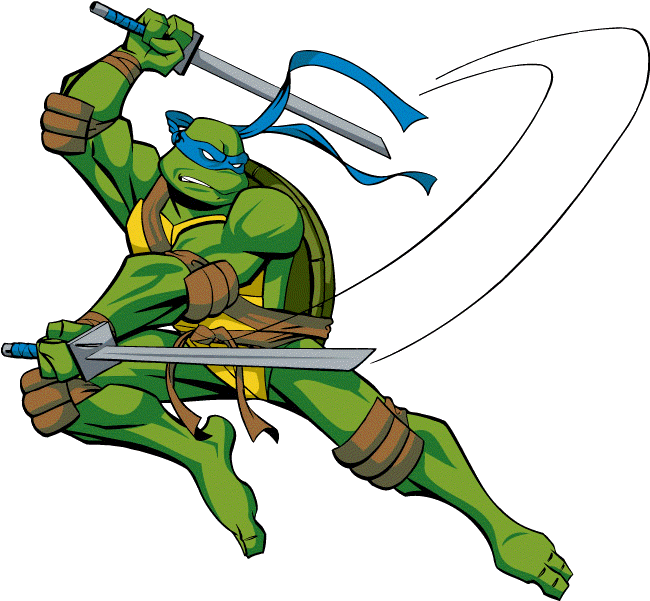 Leonardo Ninja Turtle Cartoon - Teenage Mutant Ninja Turtles Leonardo (662x612)