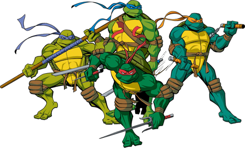 Leonardo Ninja Turtle 2014 Png - Teenage Mutant Ninja Turtles Michelangelo (482x291)