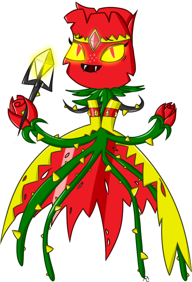 Vermilion [evil Rose] By Flainstorm - Digital Art (765x1042)