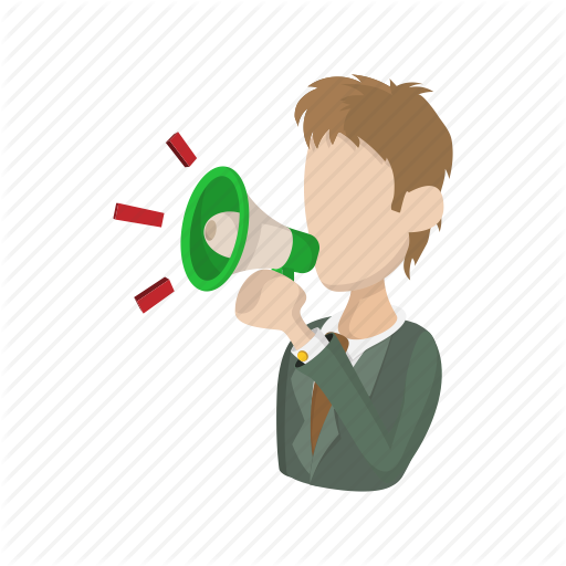Search Icon Cartoon - Announcement Transparent Background (512x512)