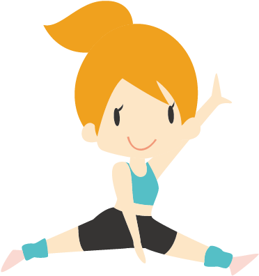 Fitness Picture Cartoon Villain Vector,the Little Girl - Niña Bailando Animado Png (624x625)