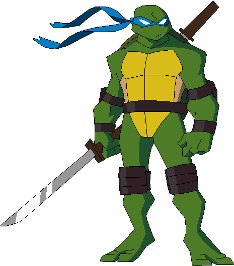 Leonardo By Mollyketty - Tmnt Back To The Sewers (475x539)