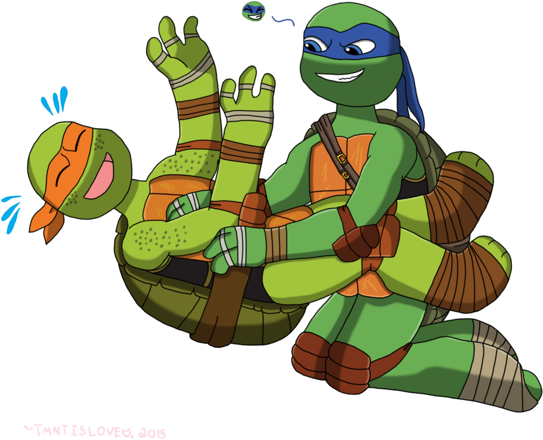 Tmntislove 29 52 Leo Tickling Mikey - Tortoise (1280x978)