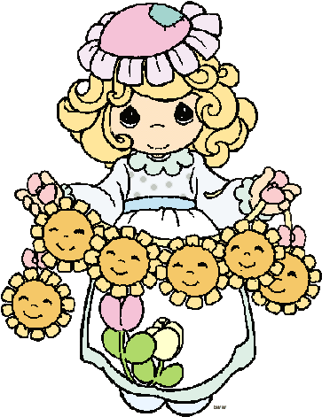 Maestras Para Colorear De Precious Moments (370x483)