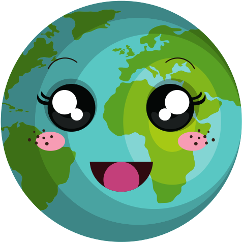 Planets Clipart Kawaii - Dibujos Kawaii Mundo (550x550)