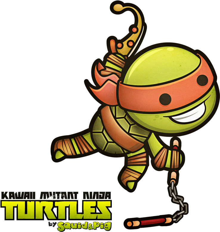 Superhero Digital Clipart, Superhero Clipart, Supergirl - Kawaii Mutant Ninja Turtles (800x800)