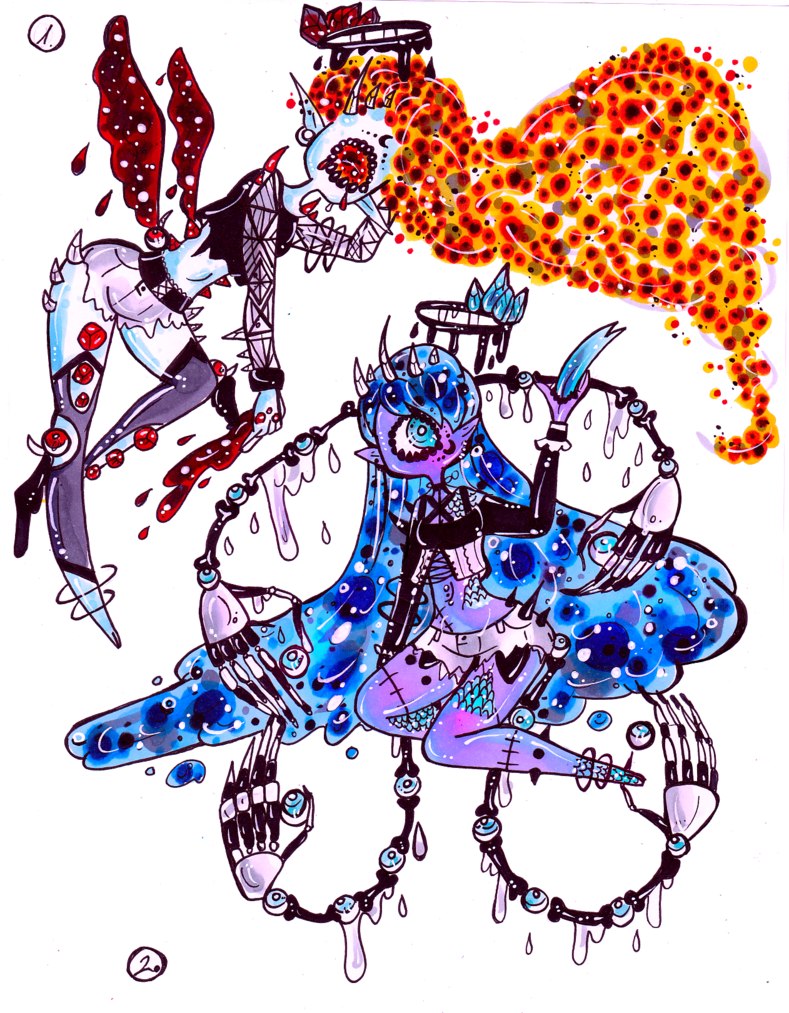 Fire And Water Xynthii Open By Guppie Vibes - Illustration (789x1013)