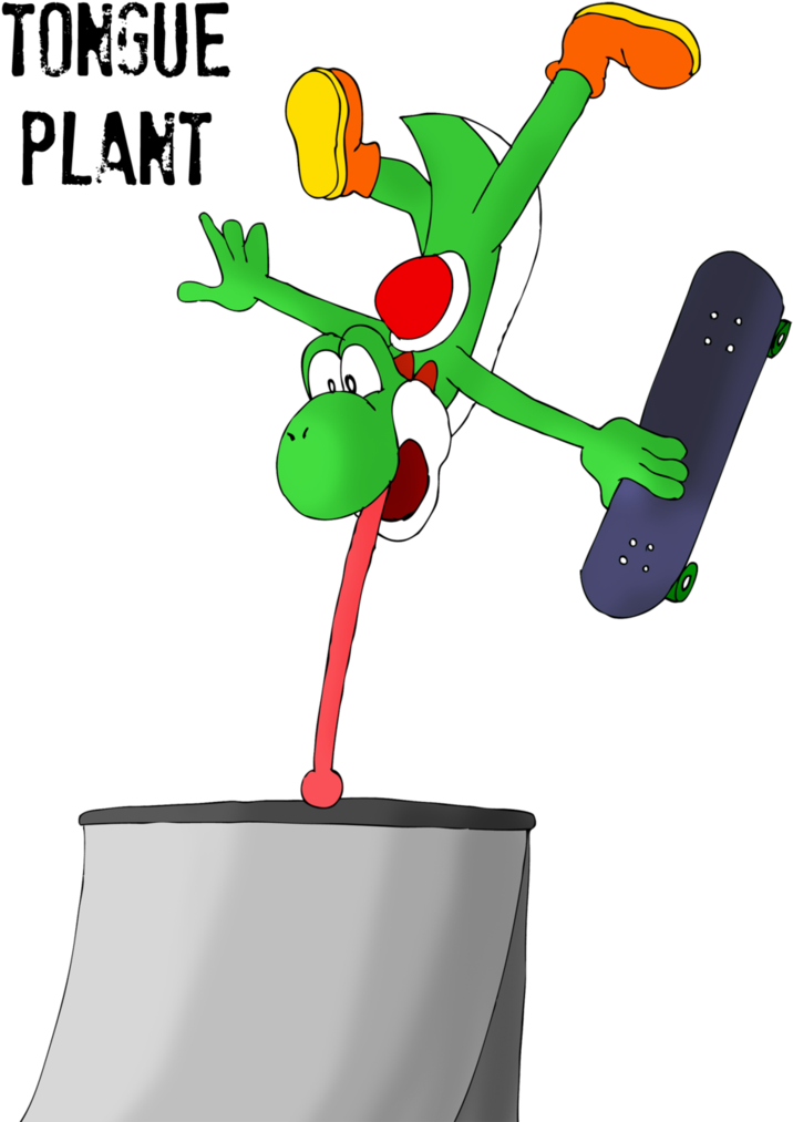 Yoshi Tongue Plant By Zefrenchm - Comics (772x1034)