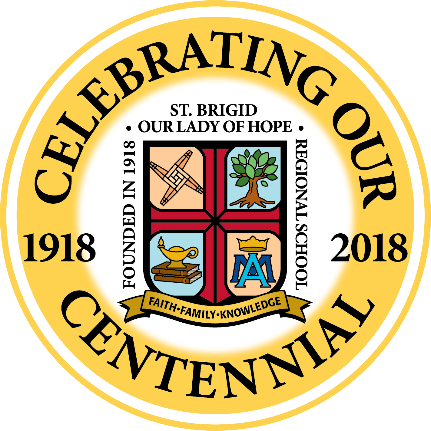 School Logo - St. Brigid/our Lady Of Hope Regional School (1423x1424)